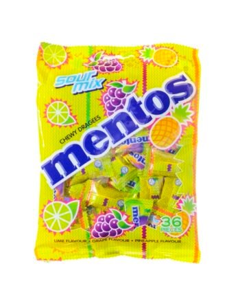 MENTOS Sour Mix Chewy Dragee Bag